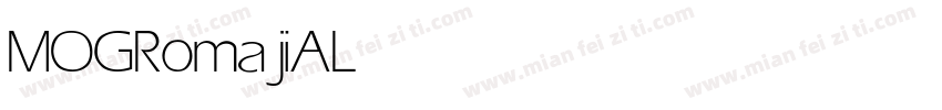 MOG RomajiA Light字体转换